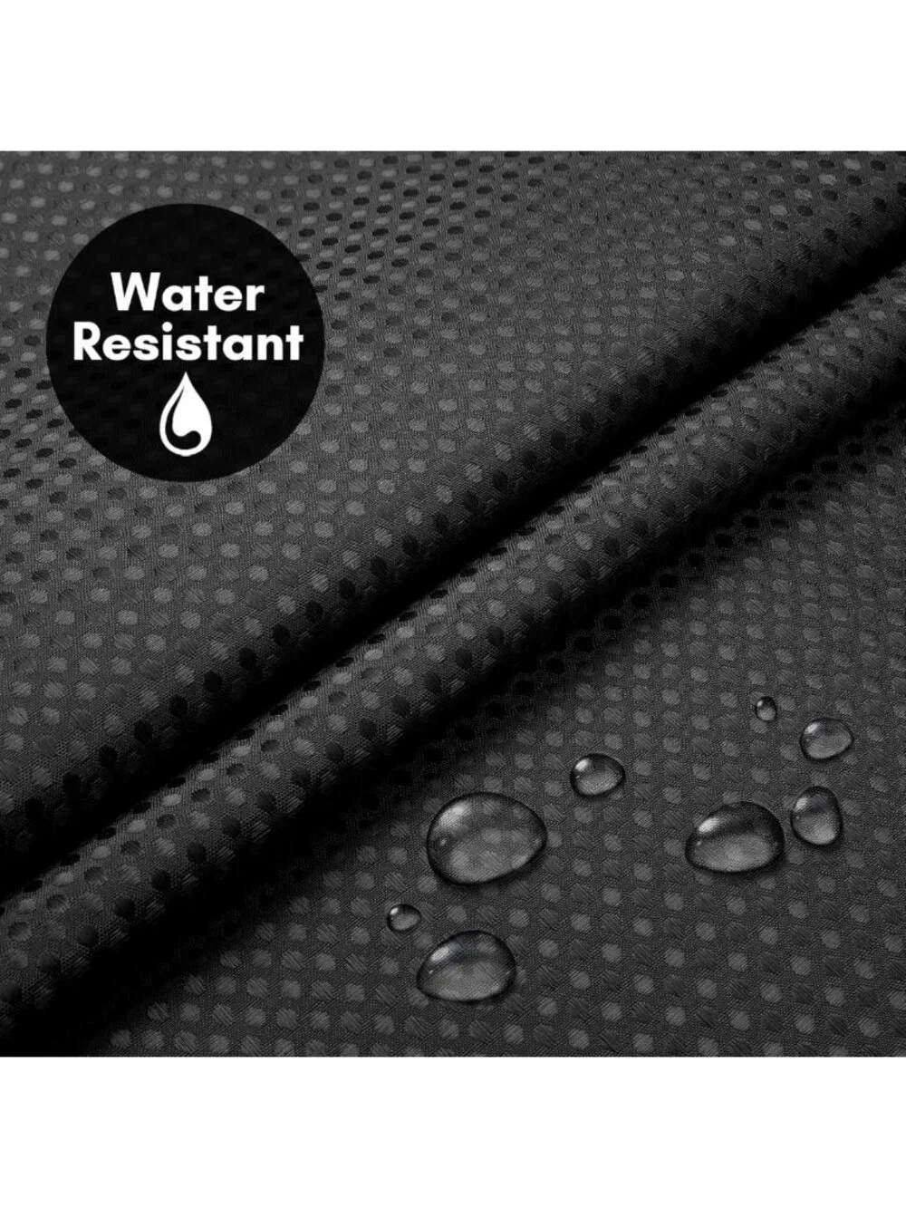 Water-Resistant 72x75 Waffle Shower Curtain with Sheer Panel & Durable Grommets